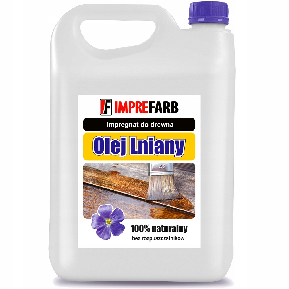 Impregnácia dreva ľanovým olejom 100% prírodný 5L IMPREFARB